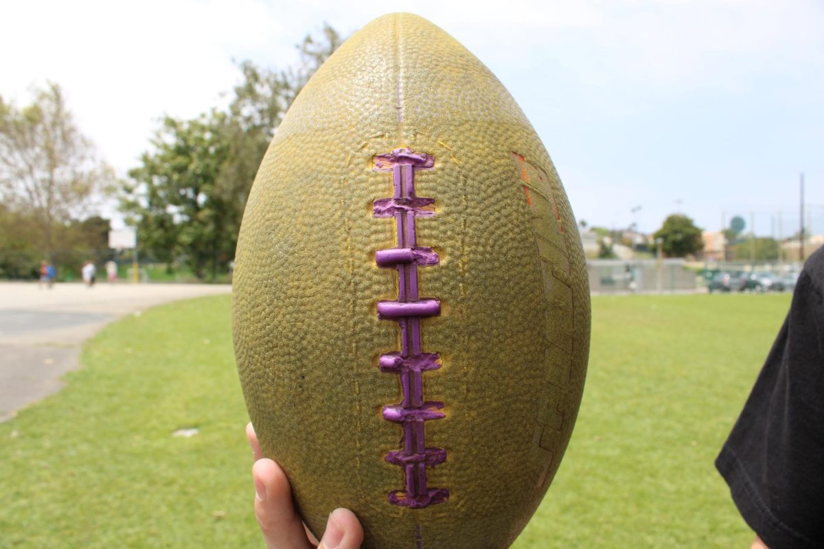 A dirty old football. ASB hopes to replace equipment with the money they raised.